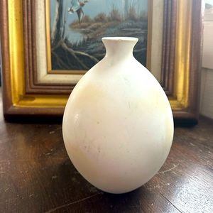 White ceramic vase